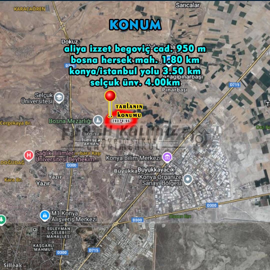 Selçuklu Yukarıpınarbaşı'nda Satılık Tarla - Müstakil - 16.456 M2