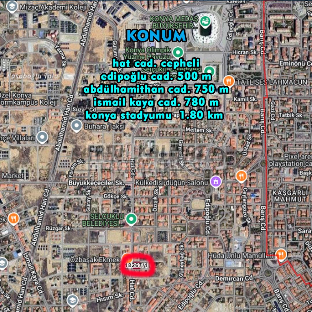 Selçuklu Buhara'da Satılık Ticari Arsa - Müstakil - 2.218 M2