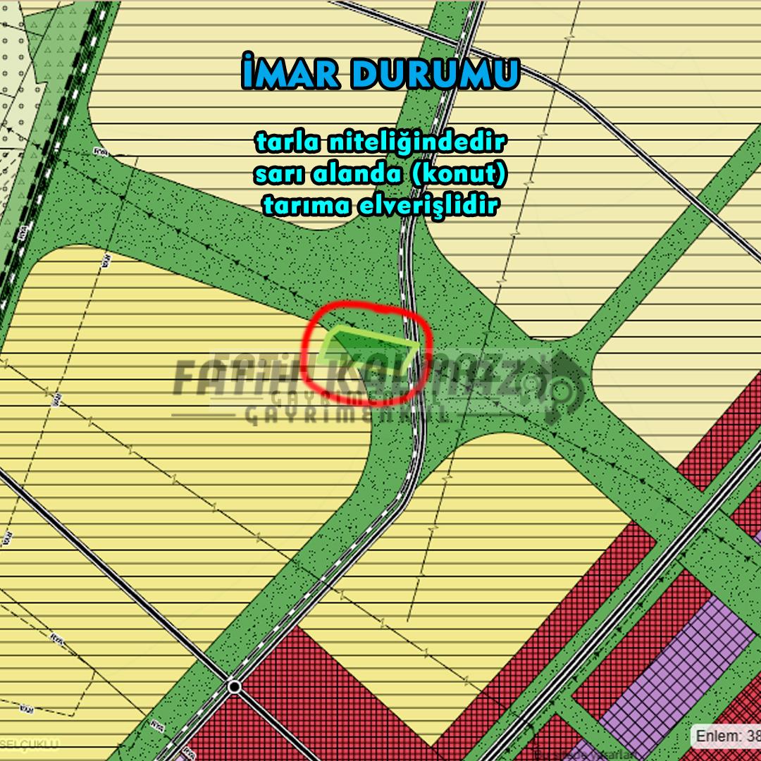 Selçuklu Yukarıpınarbaşı'nda Satılık Tarla - Hisseli - 1.010 M2