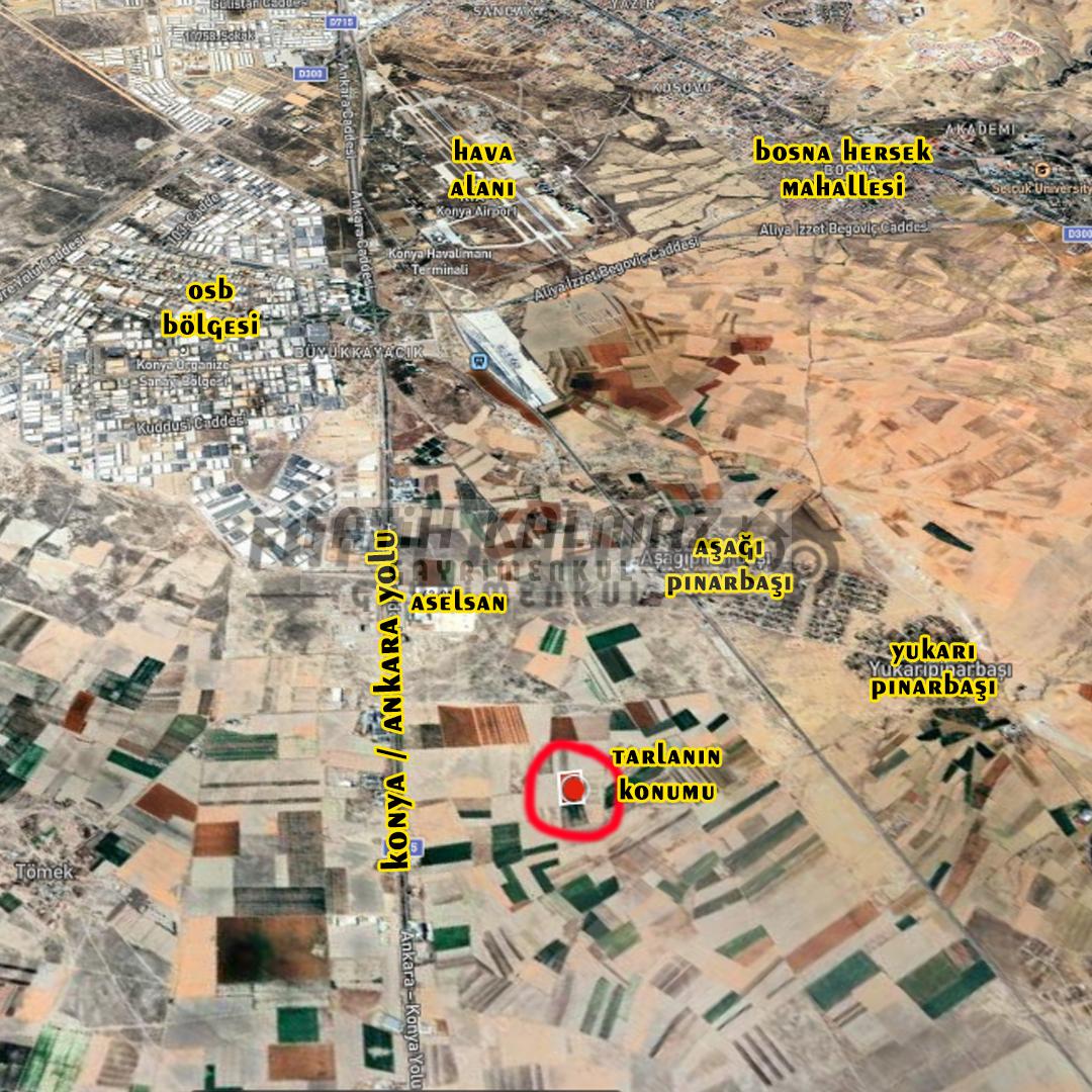 Selçuklu Aşağıpınarbaşı'nda Satılık Tarla - Hisseli - 6.065 M2