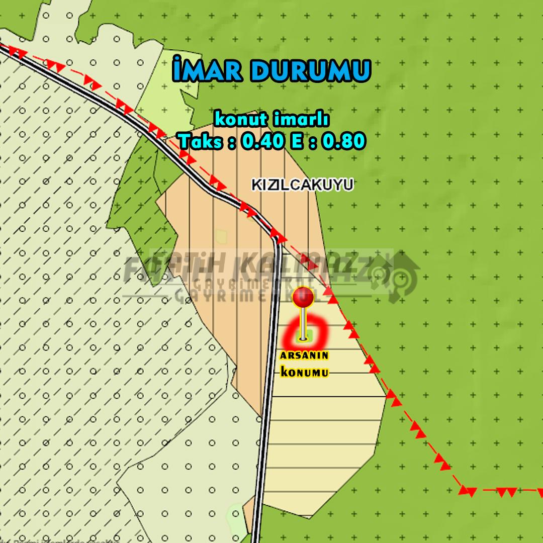 Selçuklu Kızılcakuyu'da Satılık Arsa - Müstakil Tapu - 630 M2