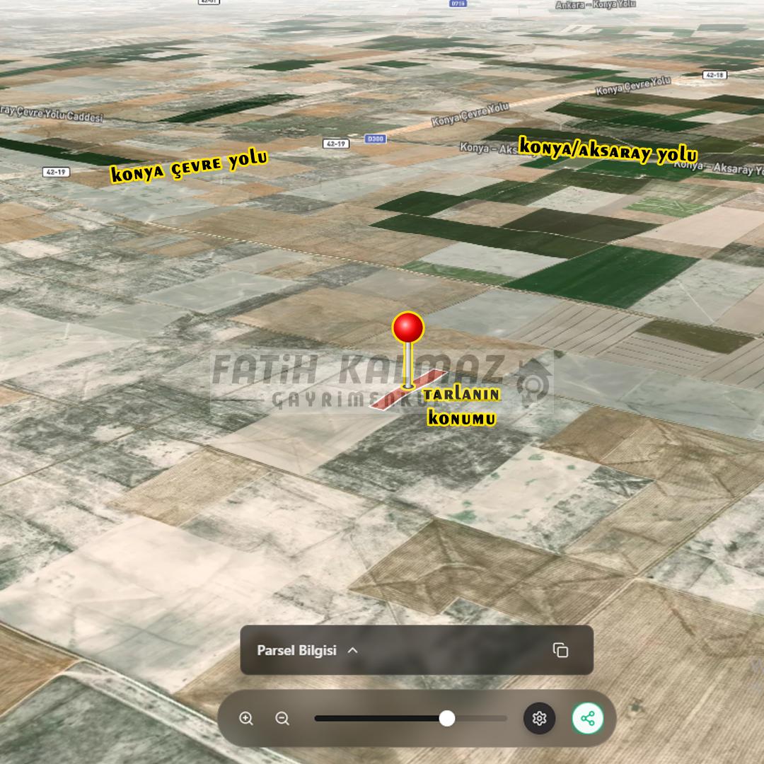 Karatay Acıdort'da Satılık Tarla - Müstakil Tapu - 9.437 M2