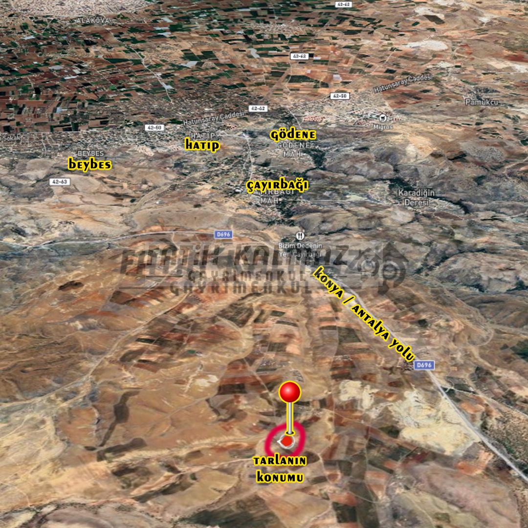 Meram Çayırbağı'nda Satılık Tarla - Müstakil Tapu - 10.341 M2