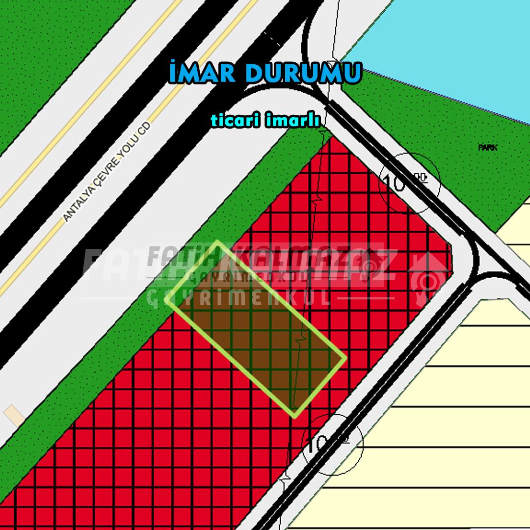 Seydişehir Değirmenci 'de Satılık Ticari Arsa - Müstakil - 893 M2 | Antalya Yoluna Cephe