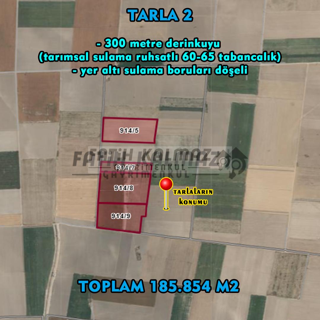 Karatay İsmilde Satılık Sulak Tarla - Toplu Satılık - 309.706 M2