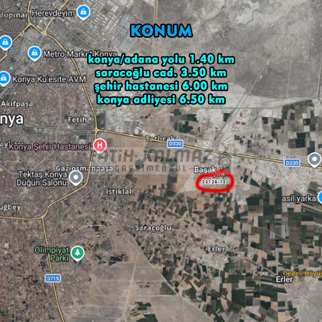 Karatay Başak'da Satılık Arsa - Müstakil - 650 M2