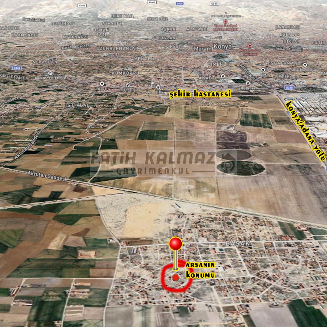Karatay Başak'da Satılık Arsa - Müstakil - 650 M2