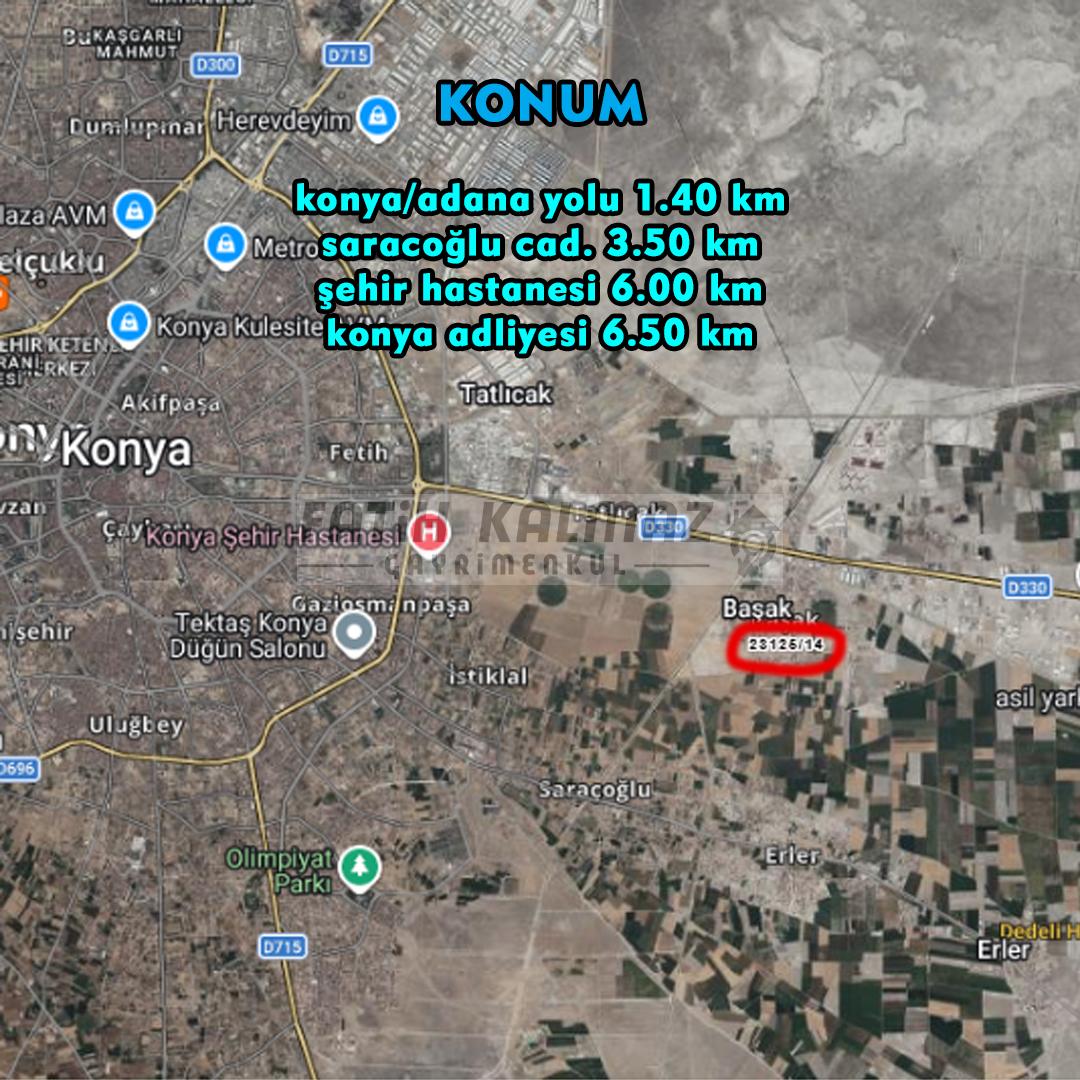 Karatay Başak'da Satılık Arsa - Müstakil - 650 M2