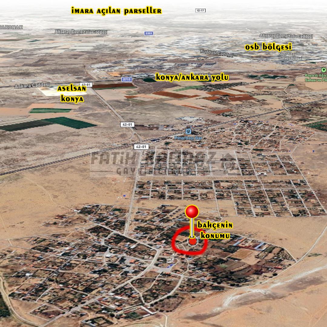Selçuklu Yukarıpınarbaşı'nda Satılık Bağ&Bahçe - Müstakil - 628 M2